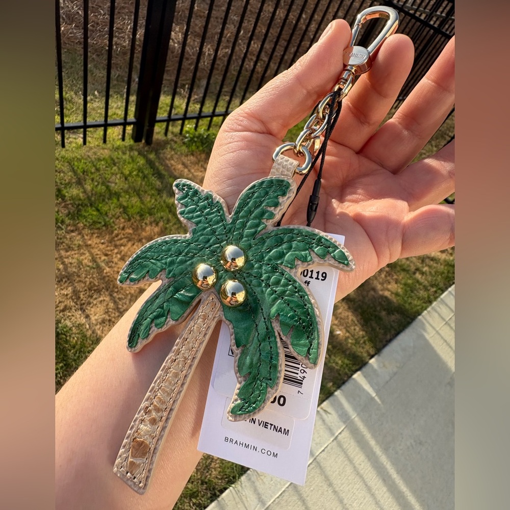 🌴☀️NWT BRAHMIN Palm Tree Hangoff Charm☀️🌴